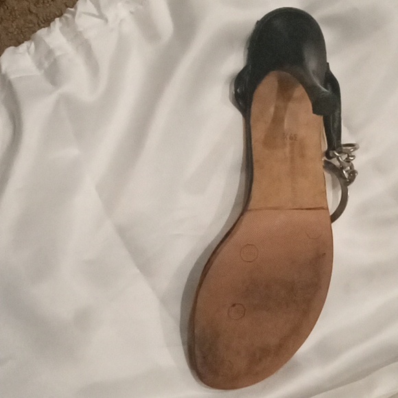 $125...Gucci and Monolo Blanik Black Heeled Sandals 2 for 1. Authentic - Picture 2 of 9